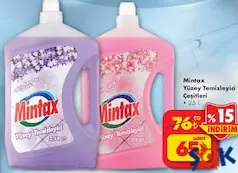 MİNTAX YÜZEY TEMİZLEYİCİ ÇEŞİTLERİ 2,5 L